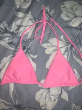 Conjunto de Bikini con lazo lateral para mujer, traje de baño Sexy con Tanga de color liso para playa y piscina, bañador brasileño para mujer