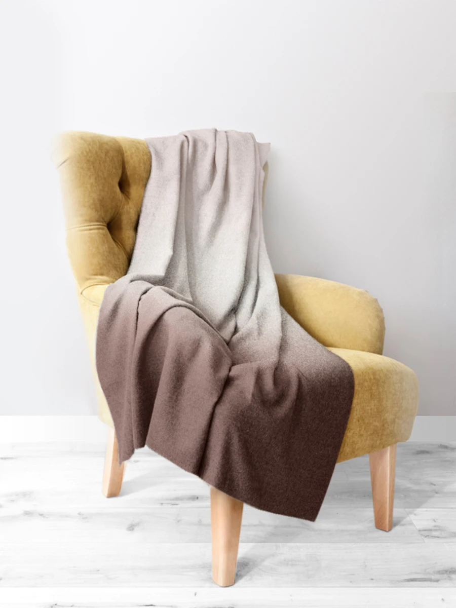 beige Плед Градиент 150х200 см - Цвет: beige