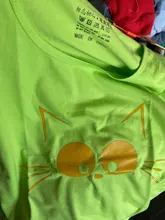 1 pieza ropa a juego para madres e hijas lindo estampado de gato familia de padre-hijo traje Ma e Filha mamá camisetas