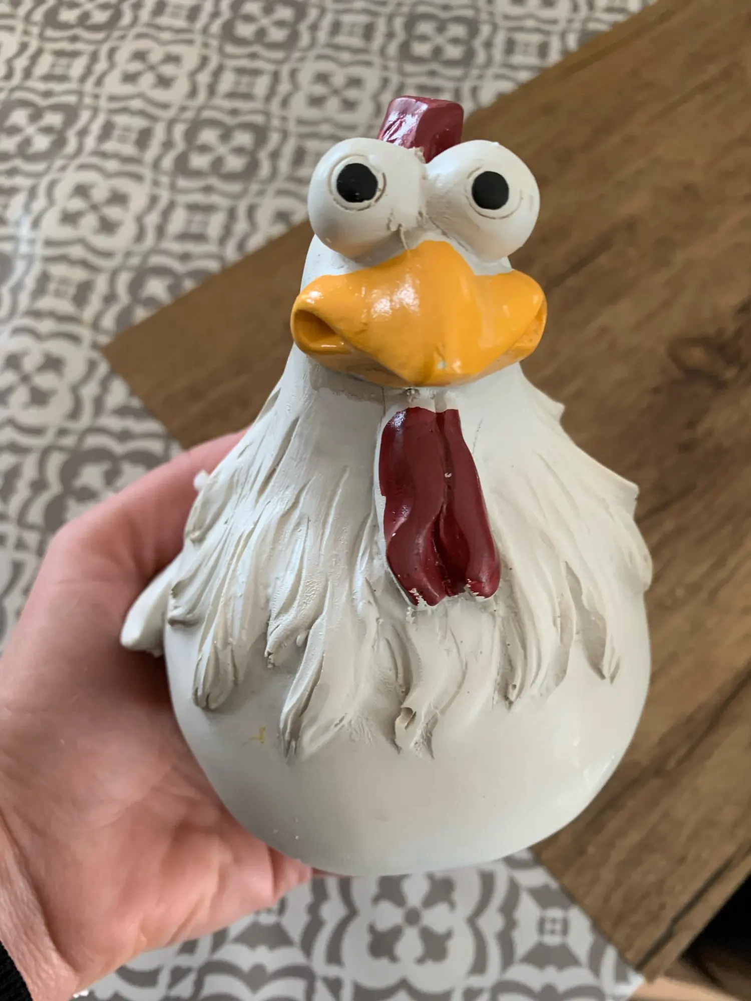 Chicken Yard Art Resin Chicken Home Decoration Backyard Lawn Garden Stakes Farm Rooster Cockerel Steel Chicken Resin Sculptures photo review