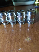 Cable impermeable glándula conector IP68 chapados en níquel latón Cable métrica M8 M10 M12 M14 M16 M18-M36 18-25mm para 4-8mm Cable