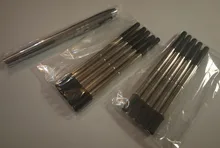 Recargas de bolígrafo azul o negro, buena calidad, 0,7mm, 10 piezas