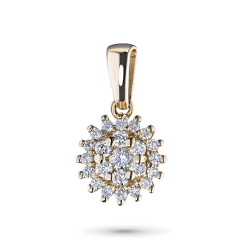 

Pendant in yellow gold with diamonds