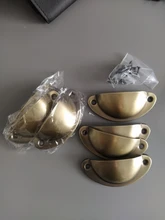 Shell-Pull-Handles Furniture-Knobs Cabinet-Door-Handle Drawer Cupboard Metal KAK Kitchen