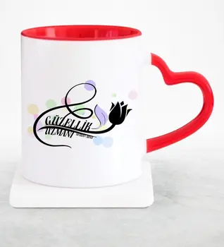 

Personalized Professional Cosmetologist Red Heart Mug Cup-1
