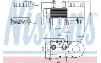 

NISSENS Oil Cooler, engine oil for FORD FOCUS