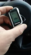 Llavero para mando a distancia LCD Vertical A93, sistema de alarma antirrobo para coche, bidireccional, rusa, A93