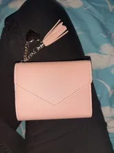 Cartera de cuero con broche para mujer, monedero pequeño y delgado, tarjetero, billetera y cartera de diseñador de marca de lujo, 2021