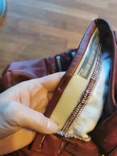 Pants Melody Black/burgundy Trousers Low-Waist Winter Warm Women Pu with Zipper-Decoration