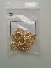 10 Uds. De cierres de anillo de resorte de acero inoxidable 304, Color dorado y dorado, 23x14x4mm, agujero de 2,5mm, para fabricación de joyas DIY