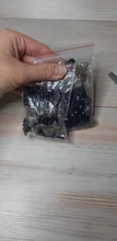 100Pcs/Bag DIY Doll Toy Eyes Black Plastic Safety Eyes Puppets Doll with Washers