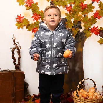 

ebebek Midimod Baby Boy Fun Animals Water Repellent Coat
