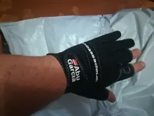 ABU Garcia-guantes de pesca de cuero de alta calidad, cómodos, antideslizantes, para pesca al aire libre, 1 par
