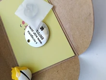 Gato personalizada etiqueta de perro-perro ID Tag MW002 artística fuente de doble cara grabado para la pequeña mascota mediana grande Collar de perro accesorios etiqueta