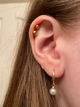 Uds 16G Tragus hélice Bar 2,5-6mm bola de acero inoxidable barra Daith Oreja anillo aretes perforación del cartílago del oído joyería del cuerpo