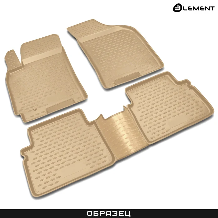 Коврики в салон LEXUS ES350 10/2010-2012 4 шт.(полиуретан, бежевые