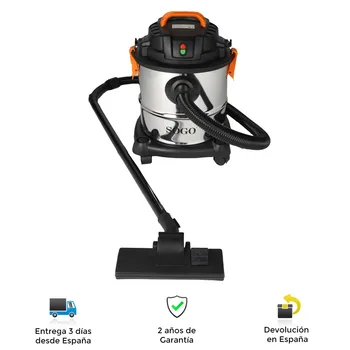 

Wet and Dry vacuum cleaner, 1200W, powerful, adjustable air flow, HEPA filter, wheels, silent, 7 accessories