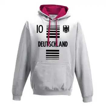 

Hood Sweatshirt Two-Color Men 'S National Sport Germany 10 Sports Football Europe Eagle 1 S