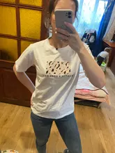 T-Shirt Female Tops Tees Short-Sleeve Cool Harajuku Leopard-Print Hirsionsan O-Neck Spring Summer