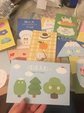 15 bonitas tarjetas decorativas de dibujos animados de flores de buen día DIY para dormitorio Metope tarjetas de felicitación cuaderno álbum de fotos accesorios de pared