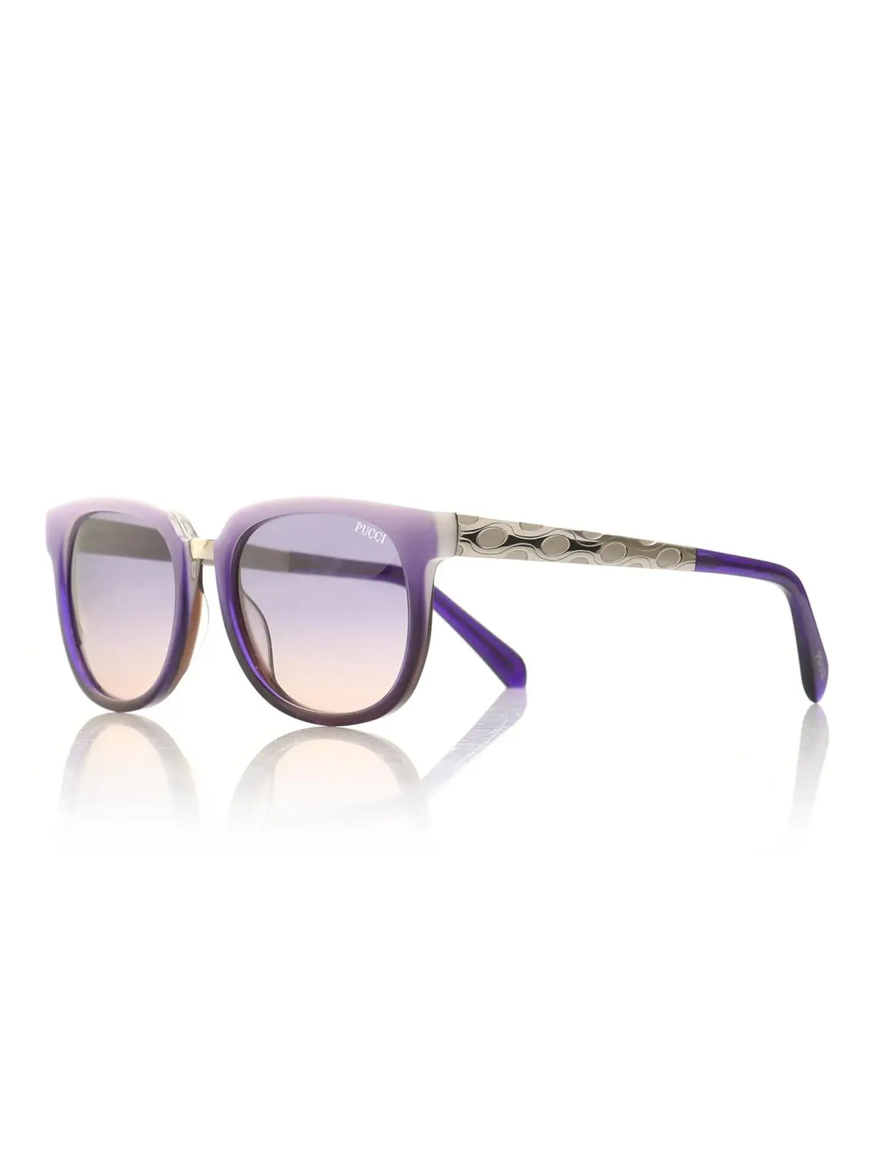 

Women's sunglasses ep 0001 80z 54 bone purple organic rectangle rectangular 54-17-140 emilio pucci