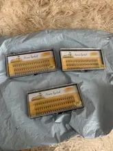 Pestañas postizas individuales 10d, mechones de extensión, 60 grupos/caja