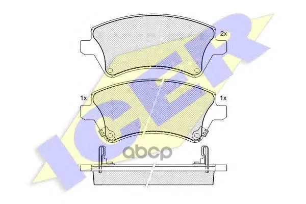181513_колодки Дисковые Передние! Диск 15" Toyota Corolla 1.4/1.6 Wti/2.0d4-D 02 Icer 181513 Icer арт. 181513
