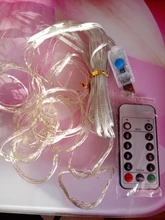 Light USB Window-String-Lights Led Curtain Festoon Remote-Control Party-Decoration Fairy-Christmas-Garland