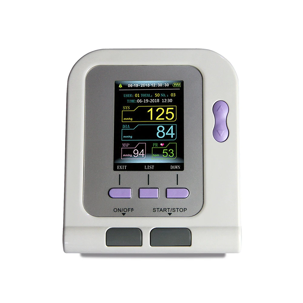 Blood Pressure Monitor Meter CONTEC08A Blood Pressure Monitor Meter Digital Arm Tensiometers Electronic Sphygmomanometer NIBP Neonate Cuff Bundle SpO2 Probe