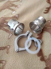 Clamp-Cover Ferrule-Adapter Pipe-Fitting Thread Stainless-Steel Sillicon-Gasket SS304
