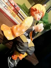 Premium Chokonose figura Anime cazadora de Kamado Tanjirou Agatsuma Zenitsu comer bolas de arroz PVC figura de acción