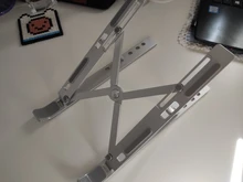 GOOJODOQ-Soporte para ordenador portátil, soporte de aleación de aluminio plegable, para Notebook, MacBook Pro y tableta