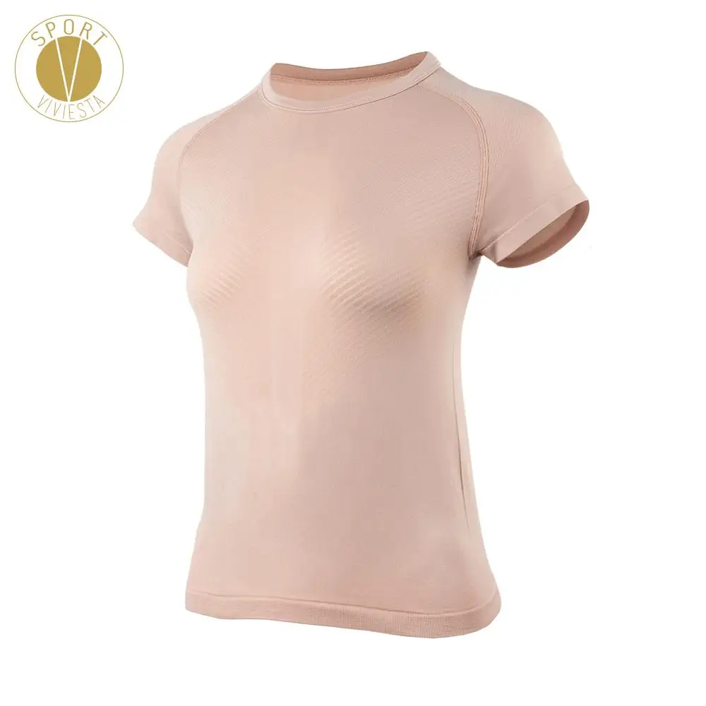 

Seamless Sweat Proof Crop T-shirt - Women's Active Outdoor Yoga Gym Sports Soft Short Sleeve Top Tee