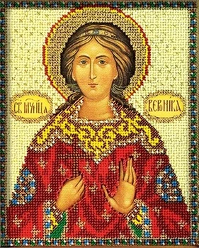 

В310 set for embroidery with beads 'Tiny ''St. Veronica's, 12x14,5 cm