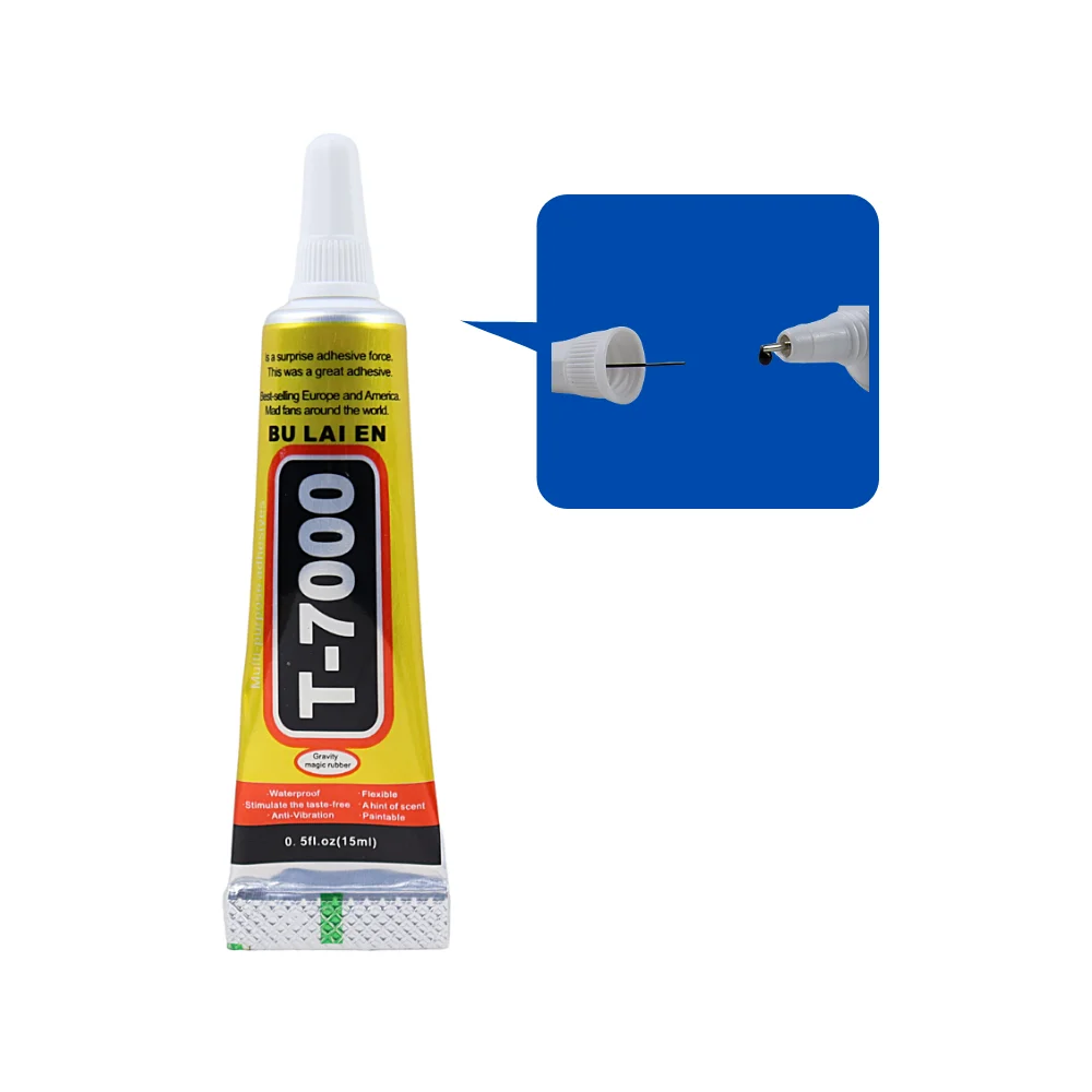 UDIYO 45ml T7000 Black Super Glue Multifunctional, high Viscosity,Suitable  for Phone Screen Repair 