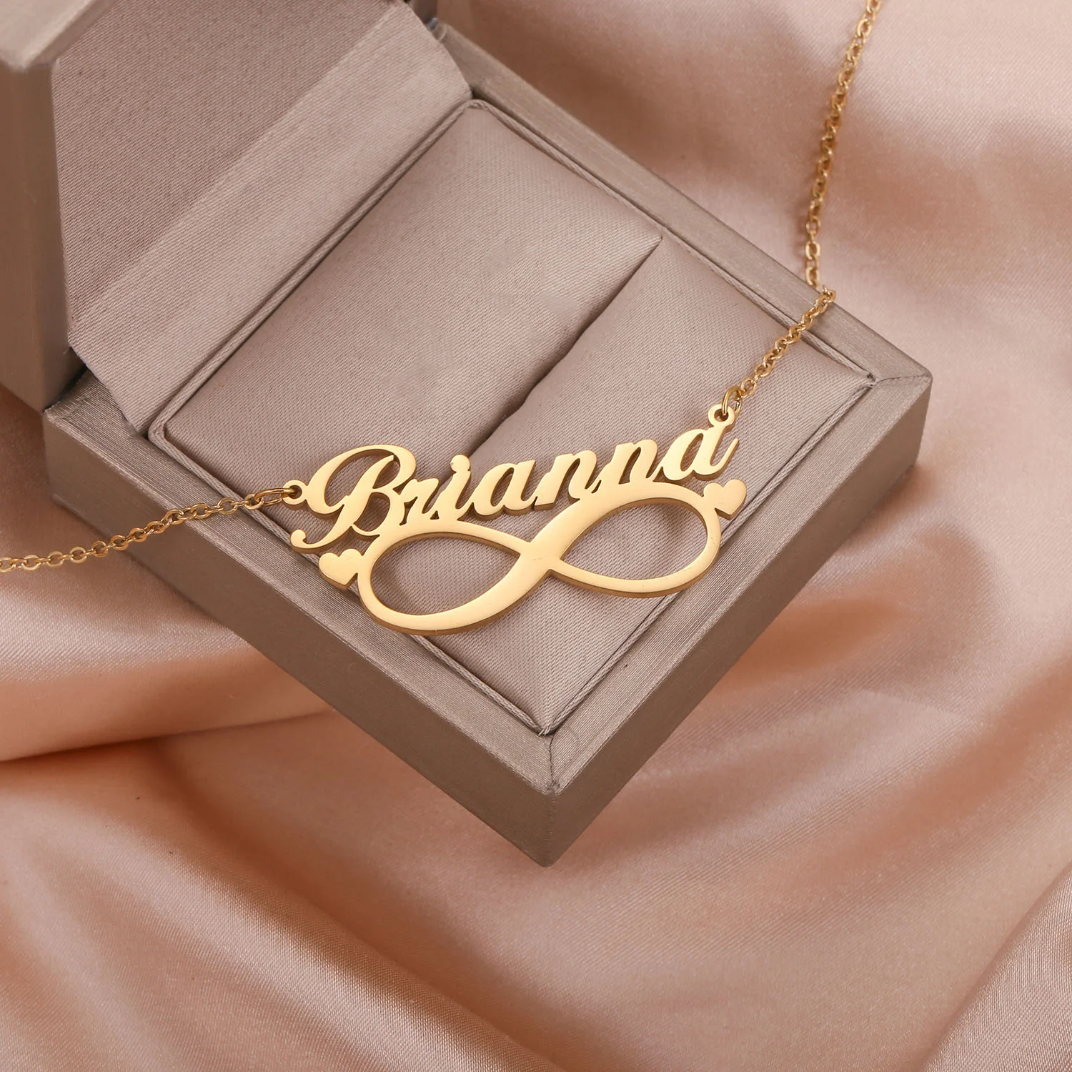 Custom 18kGold Plated Infinity Name Necklace Collection