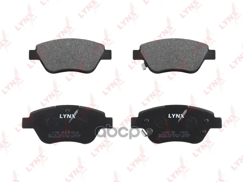 Колодки Тормозные Дисковые Lynxauto Bd5916 LYNXauto арт. BD5916