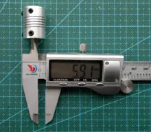 Acoplador de eje de mordaza de Motor CNC de aluminio, acoplamiento Flexible de 5mm a 8mm, 19x25mm, 3/4/5/6/6.35/7/8/10mm