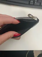 PURDORED-tarjetero delgado de cuero PU Unisex, funda con cremallera para tarjetas de negocios, Mini billetera para tarjetas de crédito, 1 ud.