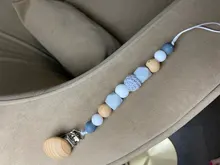 Clip para chupete de bebé, cuentas de dentición de silicona, Clip para chupete de bebé, Clips para chupete, mordedor de juguete, cuentas para regalo de cumpleaños