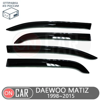 

Window deflector for Daewoo Matiz 1997-2018 car window deflector wind guard vent sun rain visor cover car styling decor