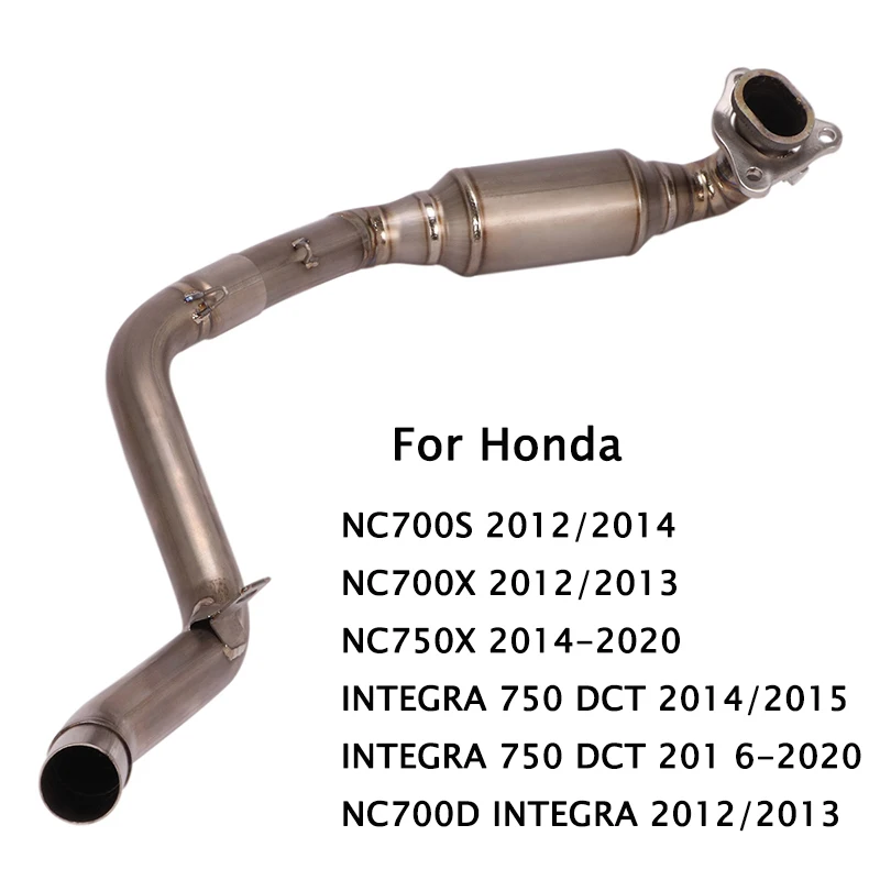 

Titanium Alloy Front Link Pipe Exhaust Connecting Tube Slip On For Honda NC700S/X NC750S/X Integra 750 DCT NC700D Integra