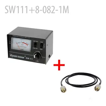 

SURECOM SW-111 100 Watt SWR / POWER Meter + Adaptor Cable 100CM PL259 Male to PL259 Male (126701)