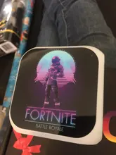 Fortnite-reloj despertador Digital LED para niños, con 7 colores cambiantes, luz nocturna brillante, Battle Royale, Reloj de escritorio, regalo de cumpleaños