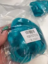 LUPU-moño de pelo sintético desordenado para mujer, banda elástica, coleta de pelo falso Natural, color negro, Morado, rosa y verde