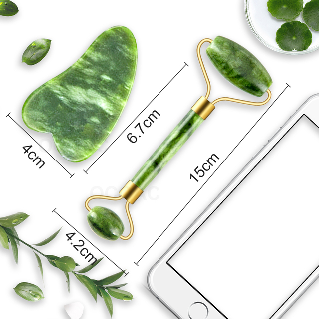 Gua Sha Massager For Face Care Jade Rollers Beauty Health Skin Scraping Chin Lifting Natural Stone Gouache Massage