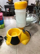 Water-Drinker-Dispenser Bottle Pet Bowl Dish Hamster-Feeder Puppy Food-Stand Cats Dogs