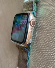 Funda protectora para Apple Watch Series 6/5/4/SE, 40mm, 44mm, Protector de pantalla de vidrio templado, cubierta de parachoques para PC duro para iWatch