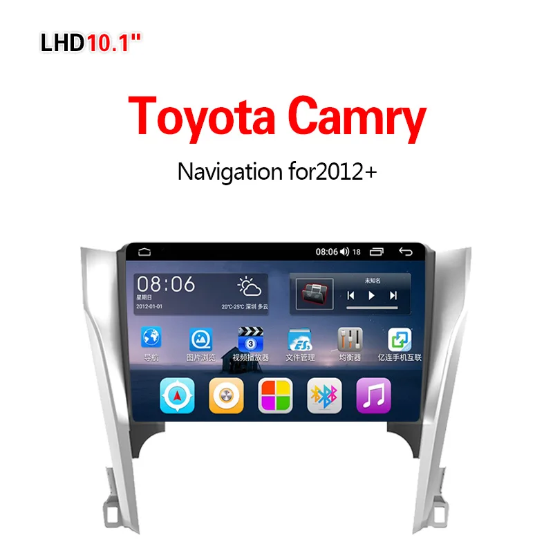 Lionet gps навигация для автомобиля Toyota Camry 2012+ 10,1 дюймов LT1009Y - Размер экрана, дюймов: 4G8core4G64G