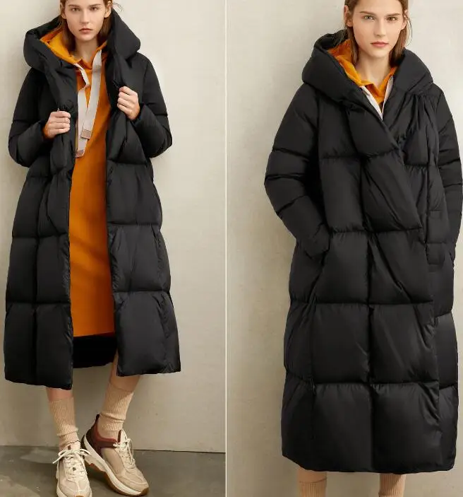 Любой размер, Женское зимнее пуховое пальто, пуховик с капюшоном, Женское зимнее пальто на заказ, любой размер